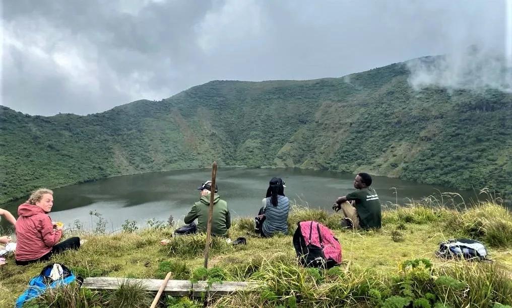 1-Day Hiking Mount Bisoke to Crater Lake
